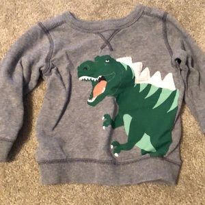 Size 2T gray dinasour sweatshirt